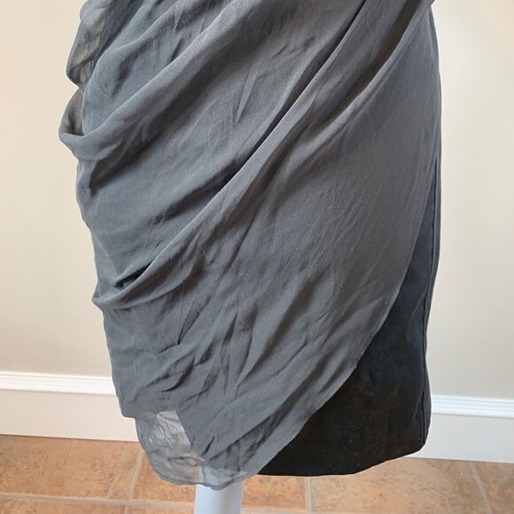 BEBE Black Silk Lined Bustier Dress Sz XS - Picture 5 of 15